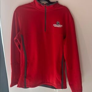 Red Gonzaga University Quarter-Zip Pullover